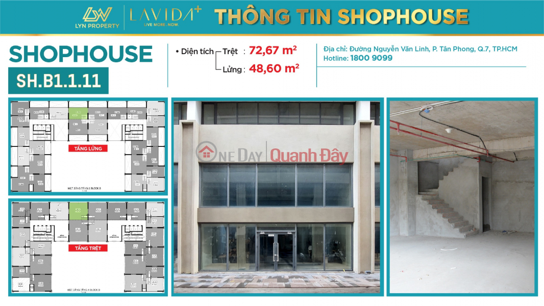 CUỐI NĂM – THỜI ĐIỂM VÀNG ĐỂ KHỞI ĐẦU HÀNH TRÌNH KINH DOANH TẠI SHOPHOUSE LAVIDA PLUS ! Niêm yết cho thuê