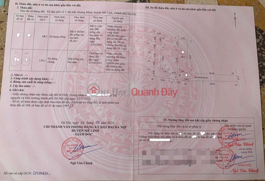 Bán 68m đất thôn Gia Trung (Tổ 7),Quang Minh. Nằm sát đường Võ Văn Kiệt, KCN Quang Minh, Việt Nam, Bán, đ 3,75 tỷ