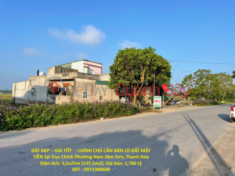 ĐẤT ĐẸP – GIÁ TỐT – CHÍNH CHỦ CẦN BÁN LÔ ĐẤT MẶT TIỀN Tại Trục Chính Phường Nam Sầm Sơn, Thanh Hóa _0