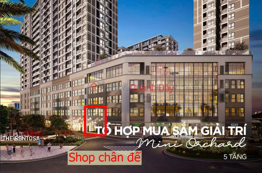 đ 1,5 tỷ | Shop khối đế và căn hộ cao cấp Sentosa Vinhomes Thanh Hóa