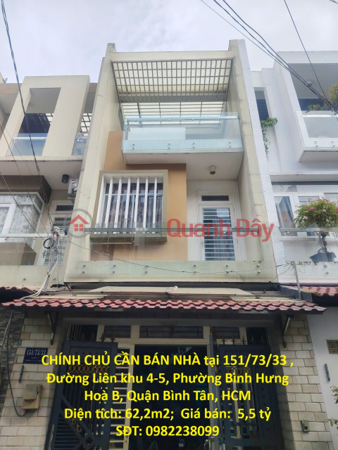 OWNER NEEDS TO SELL HOUSE at 151\/73\/33, Lien Khu 4-5 Street, Binh Hung Hoa B Ward, Binh Tan District, Ho Chi Minh City _0