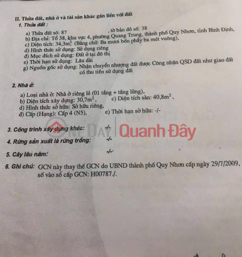 Bán nhà đường nội bộ ôtô Tây Sơn. gần Khu đất đấu giá GaRa Quyền TP Quy Nhơn _0