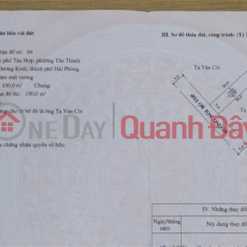 Bán lô đất Tân Thành – Dương Kinh – Giá 2,x tỷ Ngõ thông 5m Hàng hiếm khu dân cư ZALO 0567 222 555 _0