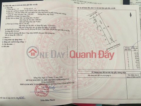 ĐẤT MẶT TIỀN ĐẸP – GIÁ TỐT – CHÍNH CHỦ CẦN BÁN Tại Xã Phước Khánh, Huyện NHƠN TRẠCH _0