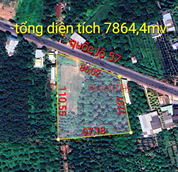 BEAUTIFUL LAND - GOOD PRICE - OWNER SELLS ON Highway 57, Binh Hoa Phuoc Commune, Long Ho, Vinh Long Sales Listings
