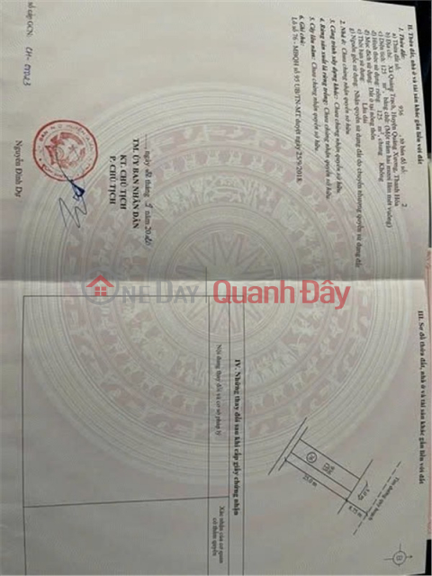 HOT HOT – OWNER NEEDS TO SELL 2 ADJACENT PLOTS OF LAND, 95 SQM AREA, IN QUANG TRACH COMMUNE, QUANG XUONG DISTRICT, THANH HOA PROVINCE _0