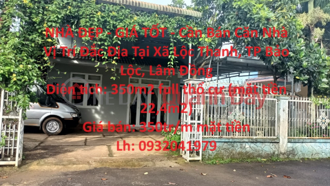 BEAUTIFUL HOUSE - GOOD PRICE - House For Sale Prime Location In Loc Thanh Commune, Bao Loc City, Lam Dong _0