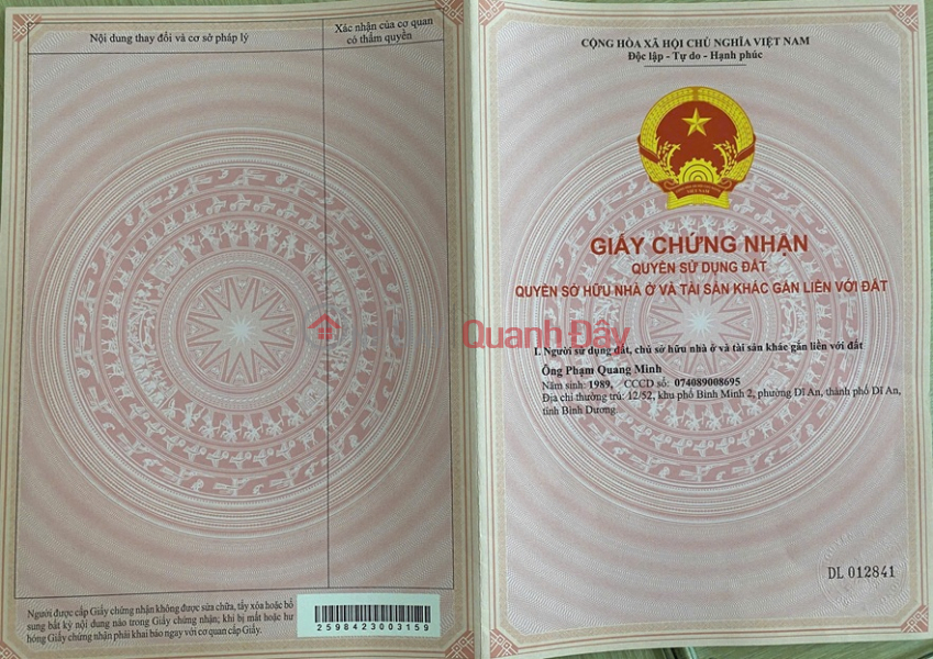 Property Search Vietnam | OneDay | Residential Sales Listings Land for Sale and Rent on the FRONTAGE of Binh Nham 06 Street, Binh Nham Ward, Thuan An City, Binh Duong