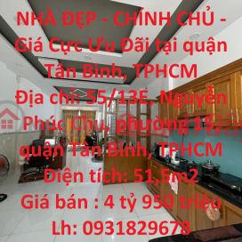 NHÀ ĐẸP - CHÍNH CHỦ - Giá Cực Ưu Đãi tại quận Tân Bình, TPHCM _0