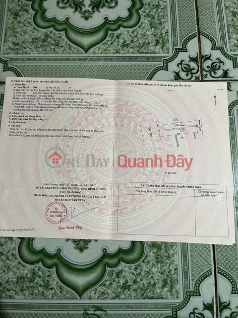 ĐẤT ĐẸP – GIÁ TỐT – CHÍNH CHỦ CẦN BÁN LÔ ĐẤT TẠI Đ. DT746, Xã Tân Mỹ, Huyện Bắc Tân Uyên, Bình Dương _0