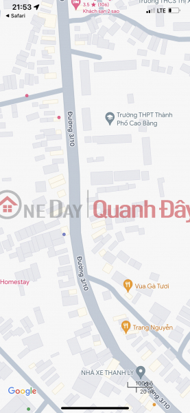 Property Search Vietnam | OneDay | Nhà ở, Niêm yết bán | Chính chủ bán nhà đất đường 3-10, phường sông Bằng, thành phố Cao Bằng, tỉnh Cao Bằng