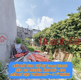 Bán đất full tc 106m2 (5x22) hẻm 621 Nguyễn Ảnh Thủ Q12 ,liền kề Hiệp Thành City- 5,3ty 0932030061 _0