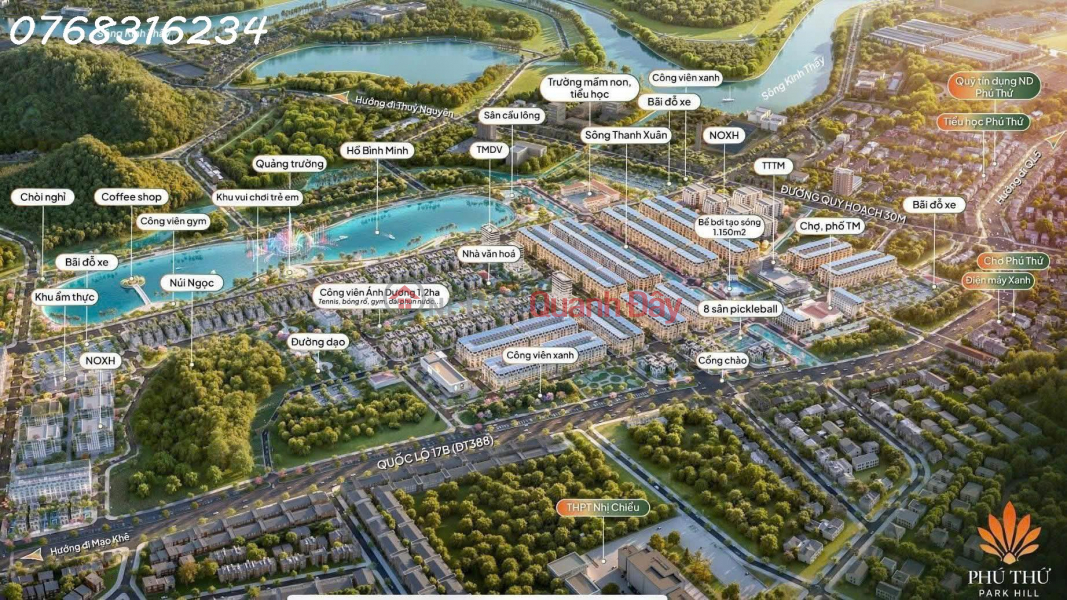 Sở Hữu Ngay Lô Đất Vàng Tại Phú Thứ Park Hill - Giá Chỉ Từ 16 - 20 triệu/m2, Sẵn Sổ Đỏ Niêm yết bán