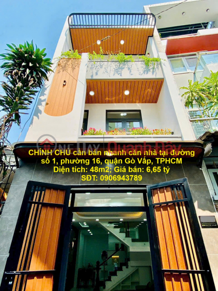 HOUSE IN GOOD LOCATION - GOOD PRICE OWNER needs to quickly sell a house in Go Vap district, HCMC Sales Listings