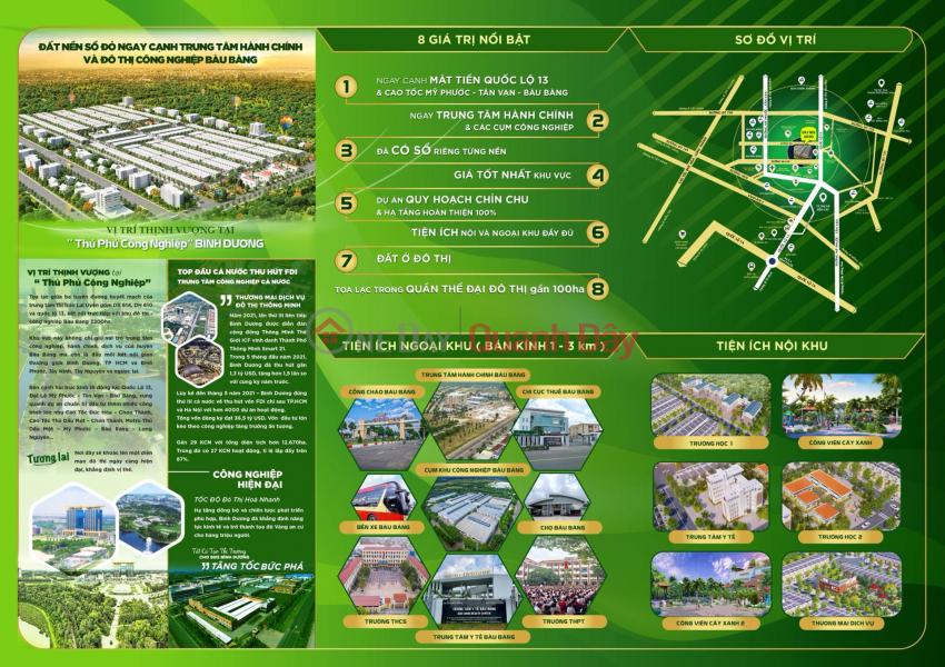 The land plot of Nam An Luxury project is available next to the new administrative center and Bau Bang Industrial Park Vietnam Sales ₫ 1.3 Billion