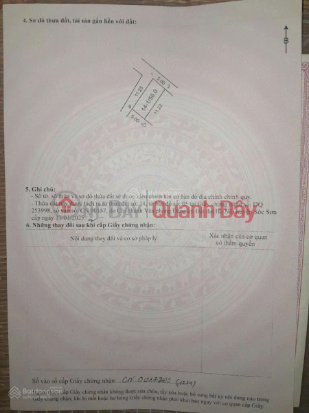 ĐẤT ĐẸP- GIÁ TỐT CẦN BÁN NHANH LÔ ĐẤT tại thị trấn Sóc Sơn, huyện Sóc SƠn, TP Hà Nội Niêm yết bán