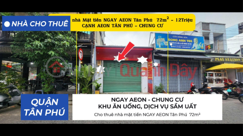 House for rent on Au Co street front, Tan Phu district, 95m², 3 FLOORS - 29 million - EXTREMELY BUSY AREA _0
