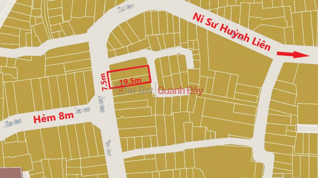 Property Search Vietnam | OneDay | Nhà ở Niêm yết bán, Cần bán nhanh, Giảm 1.3 tỷ. Bán nhà 7.5x19.5m, Hẻm 8m Âu Cơ thông Ni Sư Huỳnh Liên