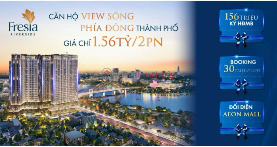 đ 1.8 Billion, Own an Apartment with a Direct River View - Diamond Location Opposite Aeon Mall Bien Hoa