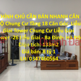 GENERAL FOR SALE FAST APARTMENT Apartment Floor 18 Lieu Giai Tower Corner -26 Lieu Giai - Ba Dinh _0