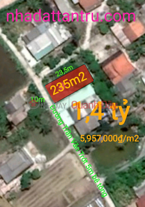 Selling Tan Tru plot of land with 5m concrete frontage for 1.4 billion _0