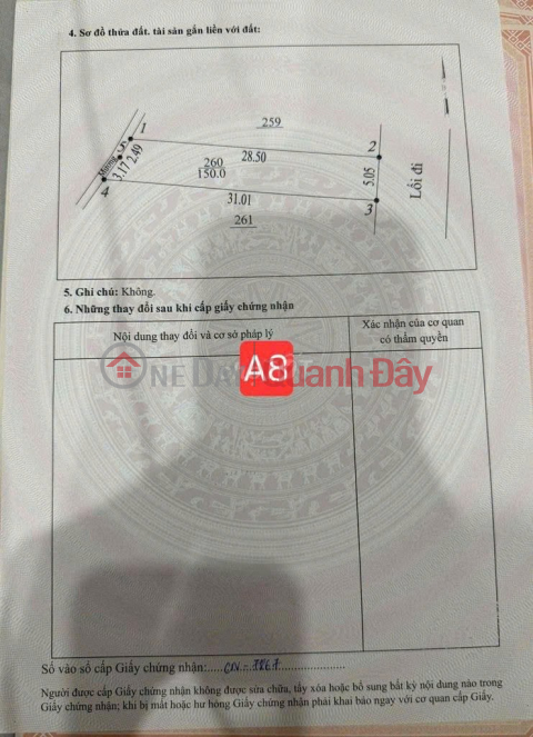 Land owned by the owner - 100% residential land. Area 24 Van Xuan, National Highway 32, Co Tiet Commune, Tam Nong District, Phu Tho Province. _0