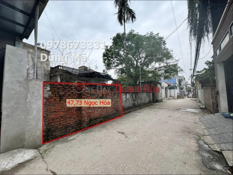 PRICE ONLY 1TY5 TO OWN LOT OF LAND MAIN BUSINESS AXLE NGOC HOA-CHUONG MY-HANOI Sales Listings