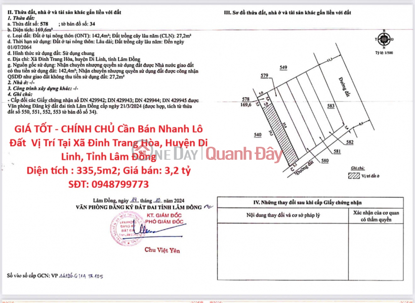GOOD PRICE - OWNER Needs to Sell Land Plot Quickly in Di Linh District, Lam Dong Province Sales Listings