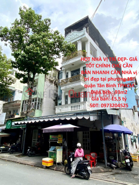 HOT DEAL! PRIME LOCATION - GREAT PRICE! OWNER NEEDS TO SELL QUICKLY. A house in a beautiful location in Tan Binh District, Ho Chi Minh City. Sales Listings