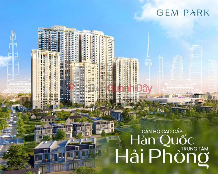 Nhận booking quỹ căn đẹp dự án Gem Park tại trung tâm Hải Phòng với chỉ 39 triệu/m2 ( chưa VAT) . Liên hệ em Niêm yết bán