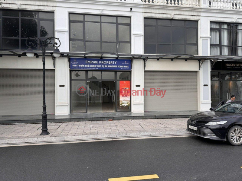 Sao Bien Shophouse for Rent 23 Vinhomes Ocean Park, 40m Street Front, Complete Ceiling, Walls, Floor, 2WC Rental Listings