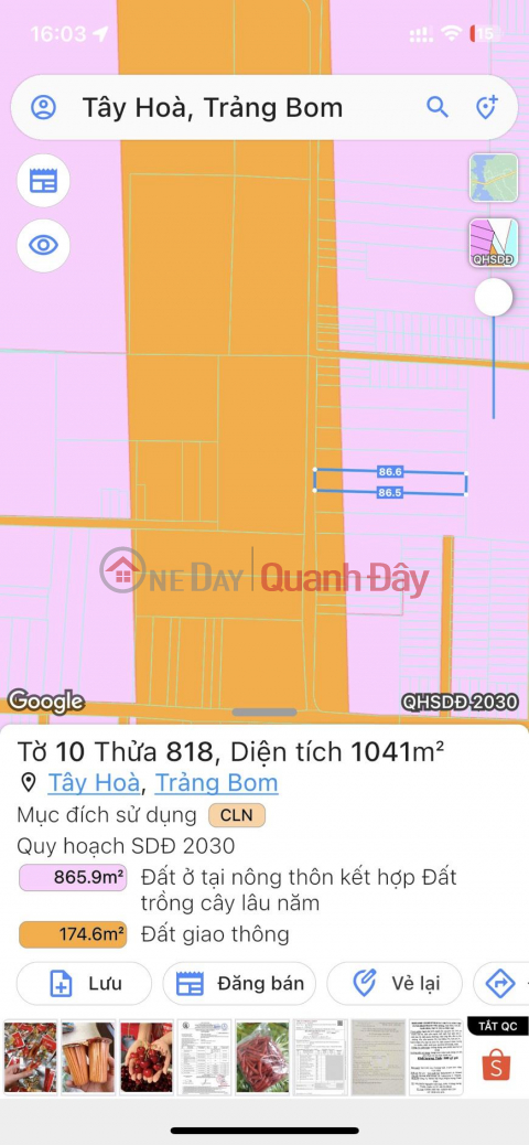 Own a beautiful LOT of land in a prime location in Trang Bom District, Dong Nai Province. _0