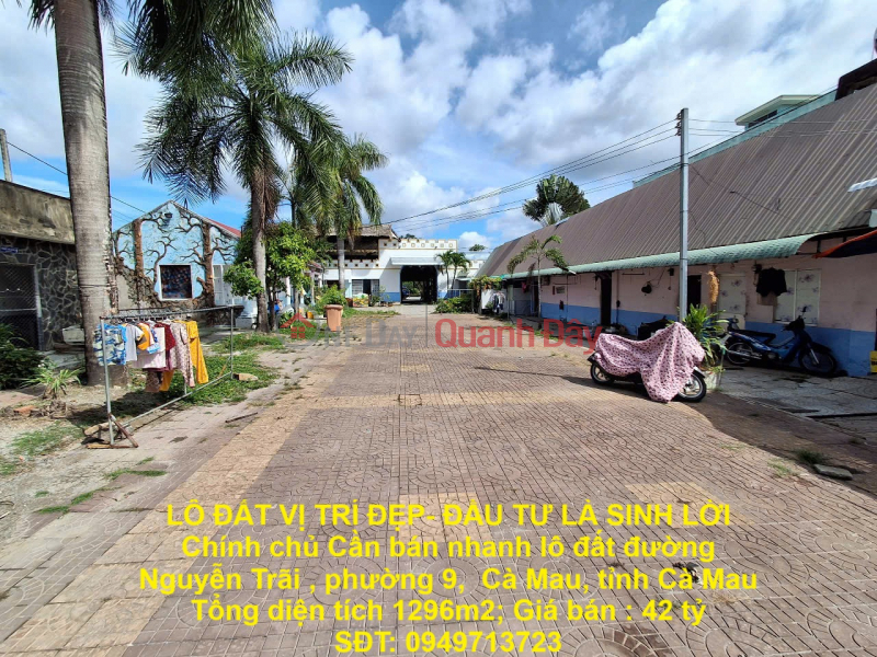 LAND LOT IN GOOD LOCATION - INVESTMENT IS PROFITABLE Owner Need to quickly sell land lot in Ca Mau city, Ca Mau province Sales Listings