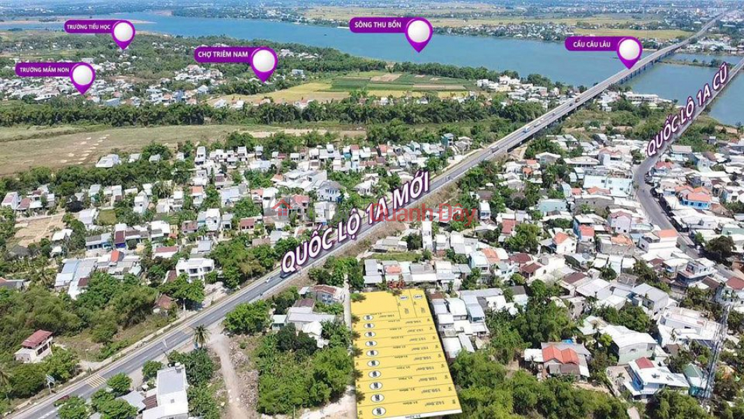 Land for sale right next to National Highway 1A S=106m2 ODT 4m concrete road in crowded residential area Sales Listings