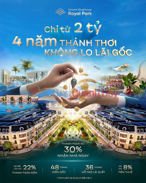 Chỉ 2 tỉ nhận luôn Shophouse Vincom 5 tầng, 4 năm sau mới vào tiền tiếp, đối diện Vinwonders _0