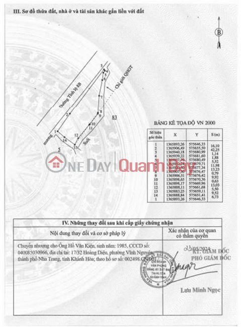 CHÍNH CHỦ Cần Bán Nhanh LÔ ĐẤT Tại thôn Bến Khế, xã Khánh Bình, Khánh Vĩnh, Khánh Hoà _0