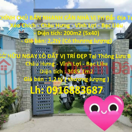 GENUINE SELL HOME QUICKLY LOCATED IN Xeo Chich - Chau Hung - Vinh Loi - Bac Lieu _0