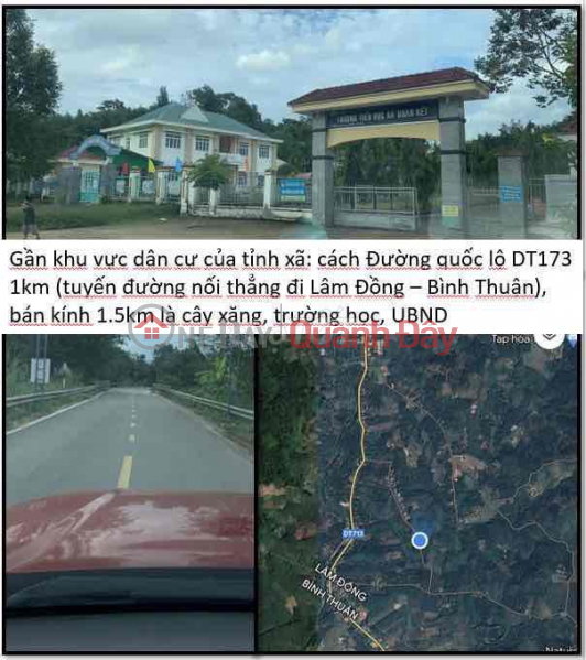 Property Search Vietnam | OneDay | Residential Sales Listings BEAUTIFUL LAND - GOOD PRICE - OWNER Land Lot for Sale in Doan Ket Commune, Da Huoai District, Lam Dong Province