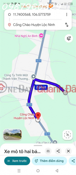 Property Search Vietnam | OneDay | Residential, Sales Listings The owner is selling a beautiful plot of land near the Loc Ninh welcome gate, 500m from National Highway 13.