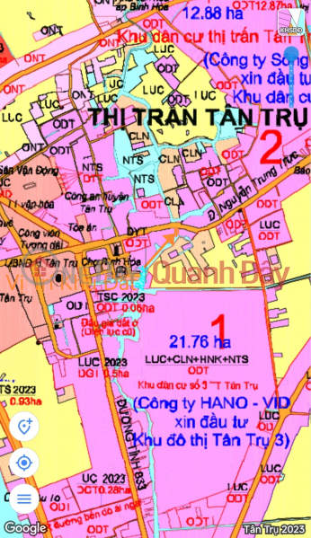 Land for sale in the center of Tan Tru town for 700 million m Vietnam, Sales, đ 8.4 Billion