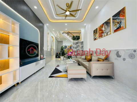 New 4-storey house in Keng, furnished, area 4x14m, Bui Quang La, Go Vap, only 7.18 billion _0