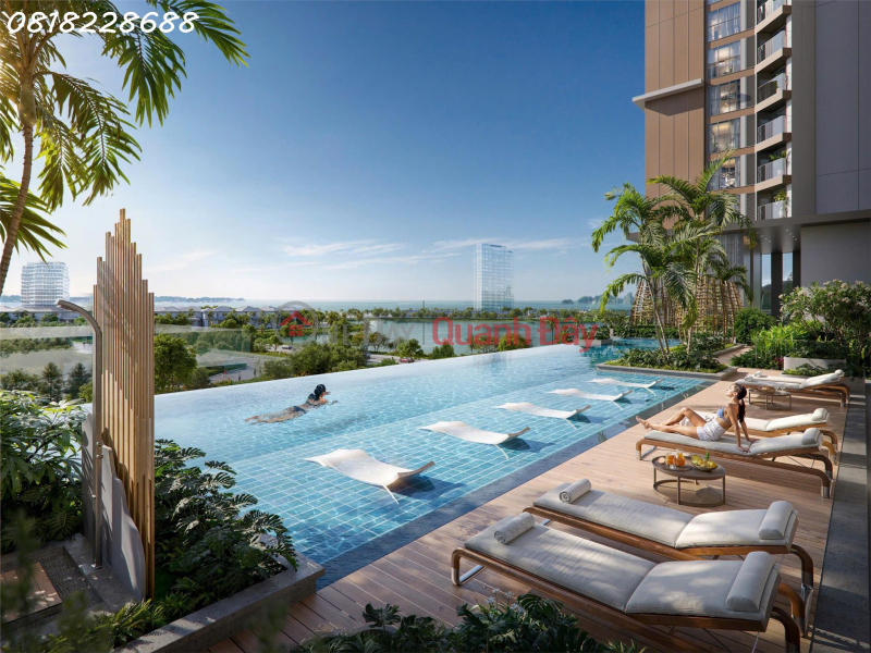 đ 2,1 tỷ, Cần tiền bán gấp cặp 2 căn studio dự án Sky M view trực diện biển, hướng Nam 32m2/căn