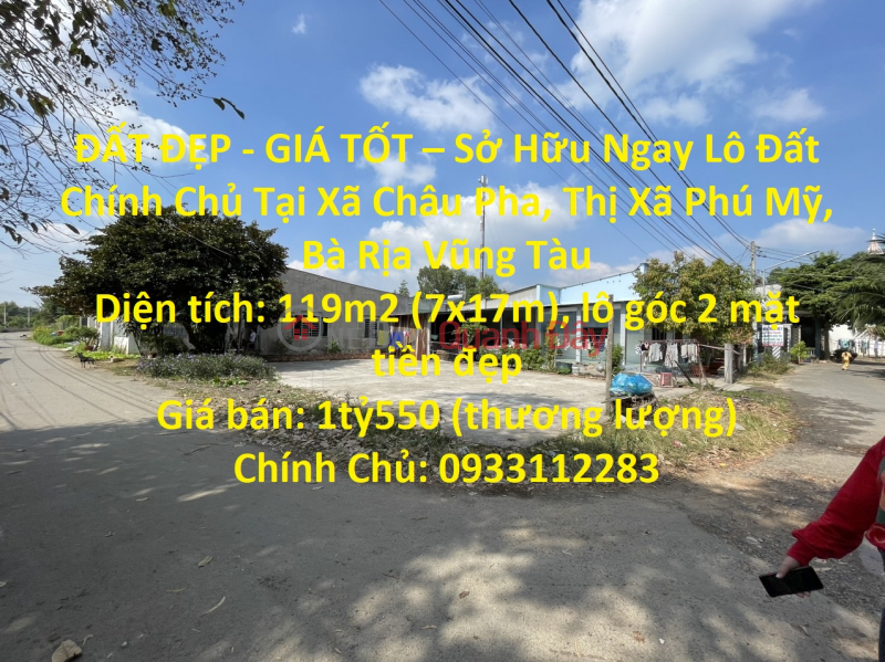 BEAUTIFUL LAND - GOOD PRICE - Own Right A Lot Of Land From The Owner In Ba Ria Vung Tau Sales Listings