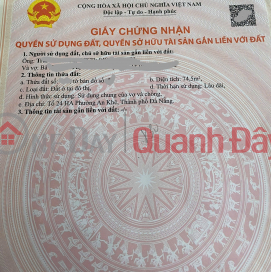 BÁN ĐẤT - TẶNG NHÀ CẤP 4 MT ĐƯỜNG TÔN ĐẢN - TRỤC ĐƯỜNG KINH DOANH _0