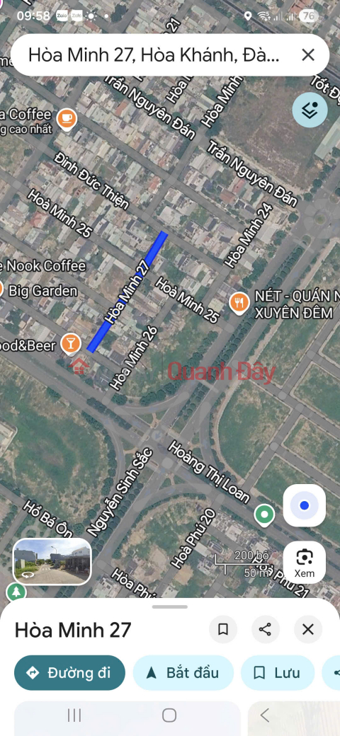 Land for sale on Hoa Minh 27 Street - Adjacent to Nguyen Sinh Sac Street - Area 120m2 _0