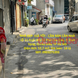 NHÀ ĐẸP- GIÁ TỐT - CẦN BÁN CĂN NHÀ SỐ 1A Ngõ 165/12 Phố Cầu Giấy, P. Dịch Vọng, Q.Cầu Giấy, TP Hà Nội _0