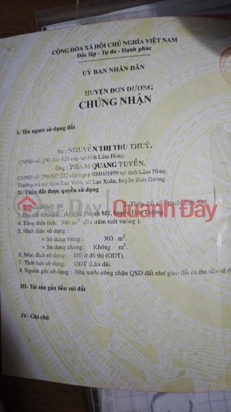 Property Search Vietnam | OneDay | Residential Sales Listings OWNER NEEDS TO SELL LAND WITH FRONTAGE ON 2\\/4 ROAD – 900M² – 2\\/4 Road, Thanh My Town, Don Duong District, Lam Dong Province