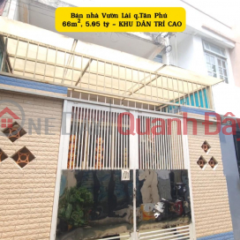 Bán nhà hẻm Vườn Lài 66m², 5.05 tỷ - KHU DÂN TRÍ CAO _0
