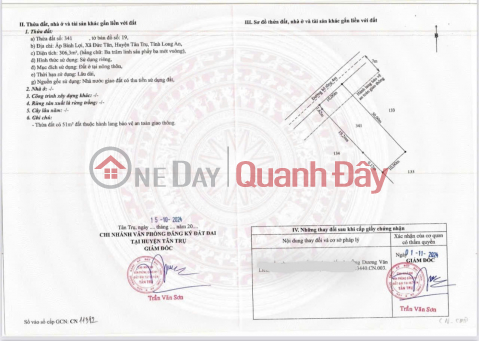 BEAUTIFUL LAND - PROFITABLE INVESTMENT - Owner Needs to Sell Land in Duc Tan Commune, Tan Tru, Long An _0