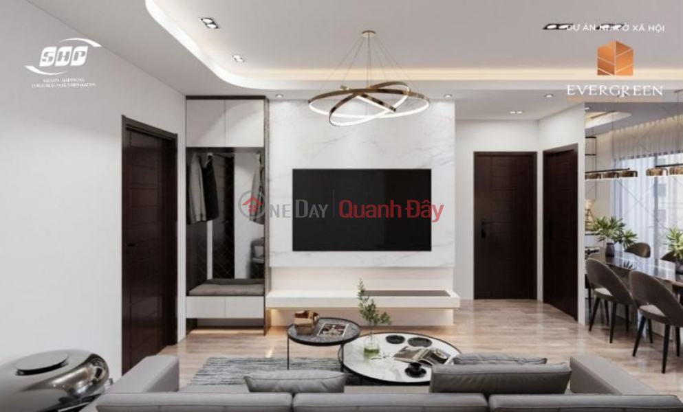 Property Search Vietnam | OneDay | Nhà ở Niêm yết bán, Đăng ký ngay căn hộ 2 phòng ngủ tại Evergreen Tràng Duệ.